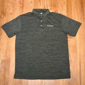 Callaway Opti-Dri "TRD" Men's Large Green Striped Short Sleeve Polo